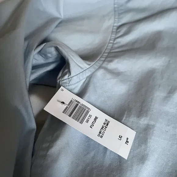 Sunday Best light blue cotton oversized button-up FUTURE shirt from Aritzia - Picture 7 of 9
